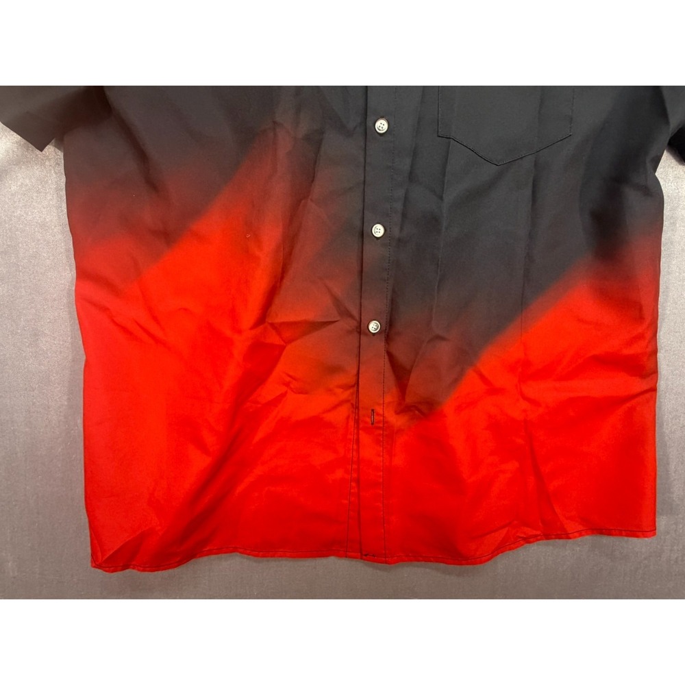 Unbranded Santa Clause Hawaiian Shirt Size XL Black Red - Picture 4 of 9